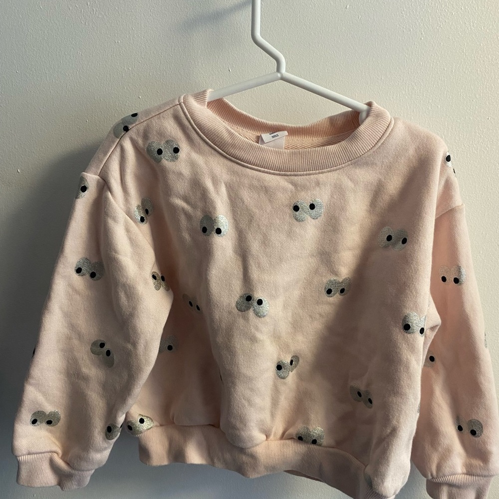 Baby GAP Light Pink Toddler Sweatshirt with Eyes - Size 4T